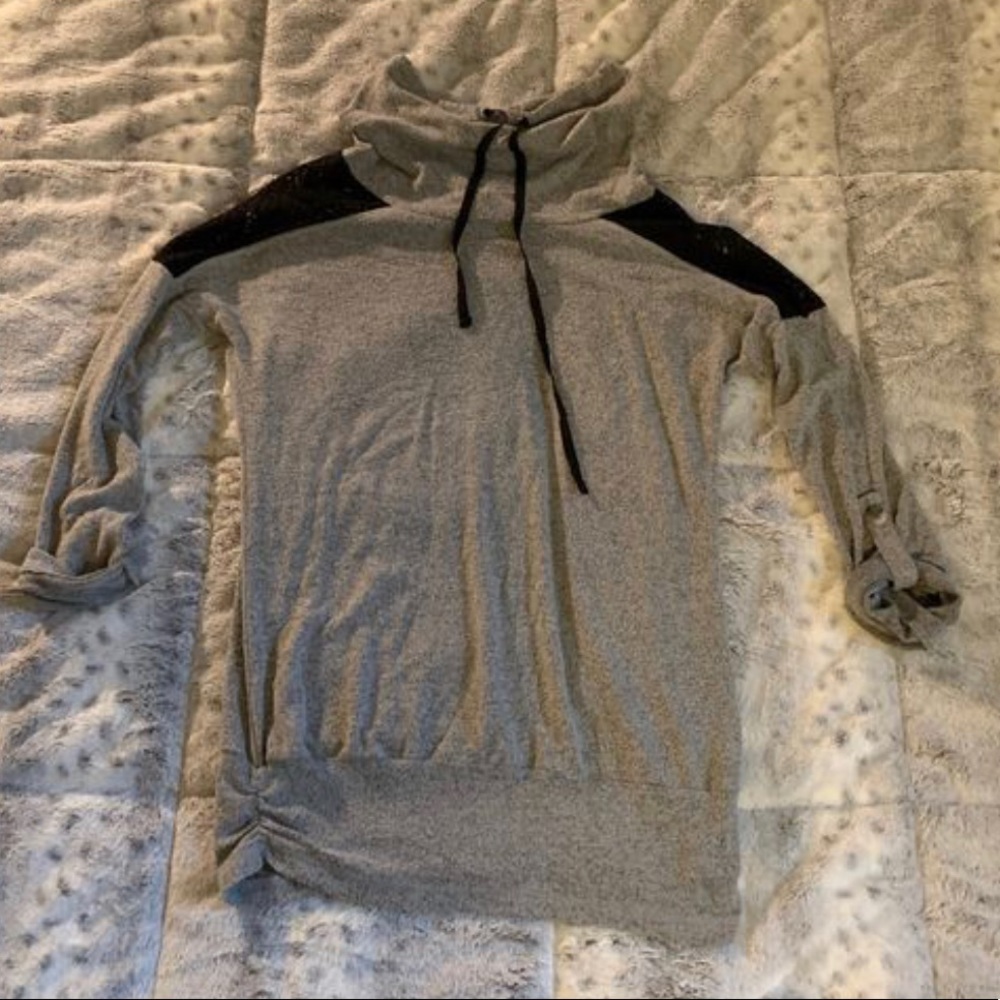 3/4 Sleeve Lace Cold Shoulder Sweater